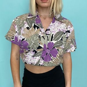 PURPLE HAWAIIAN SHIRT